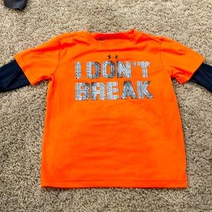 Under Armour orange and black long sleeve
